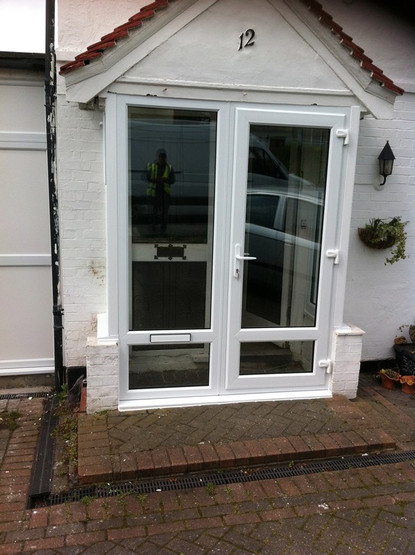 uPVC French doors fitted as front entrance in Islington